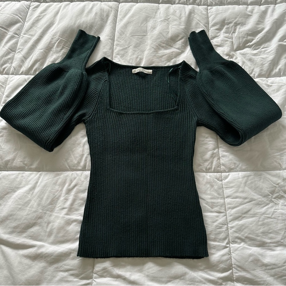 OAK + FORT Dark Green Women's Sweater